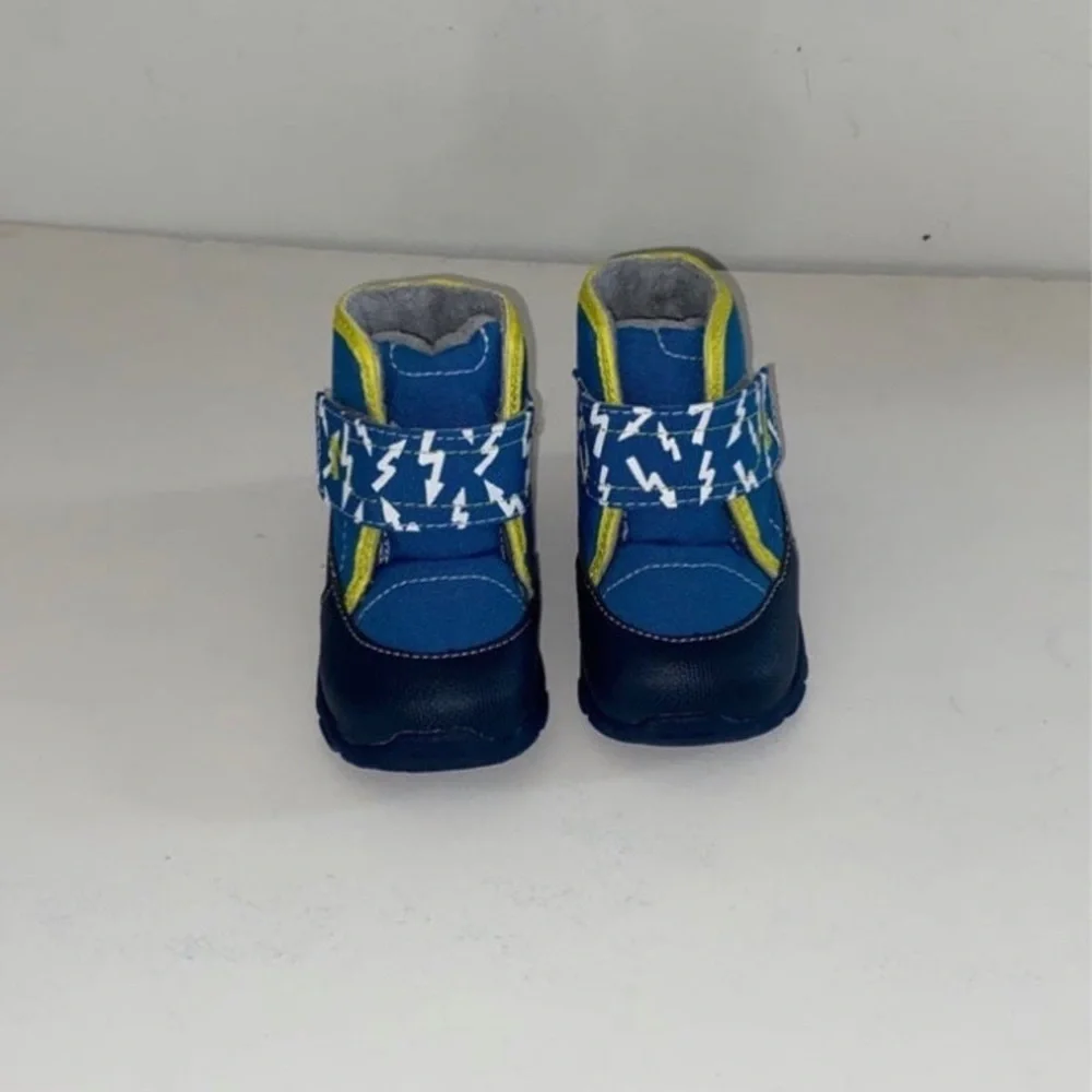 See Kai Run Baby Boy’s Blake Boots Size 5 Shoe Insulated Booties Blue NEW_6